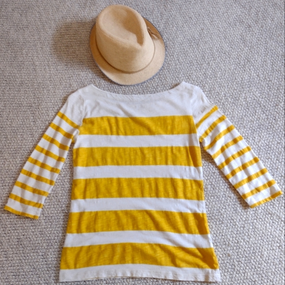 LOFT Yellow and white stripes Shirt